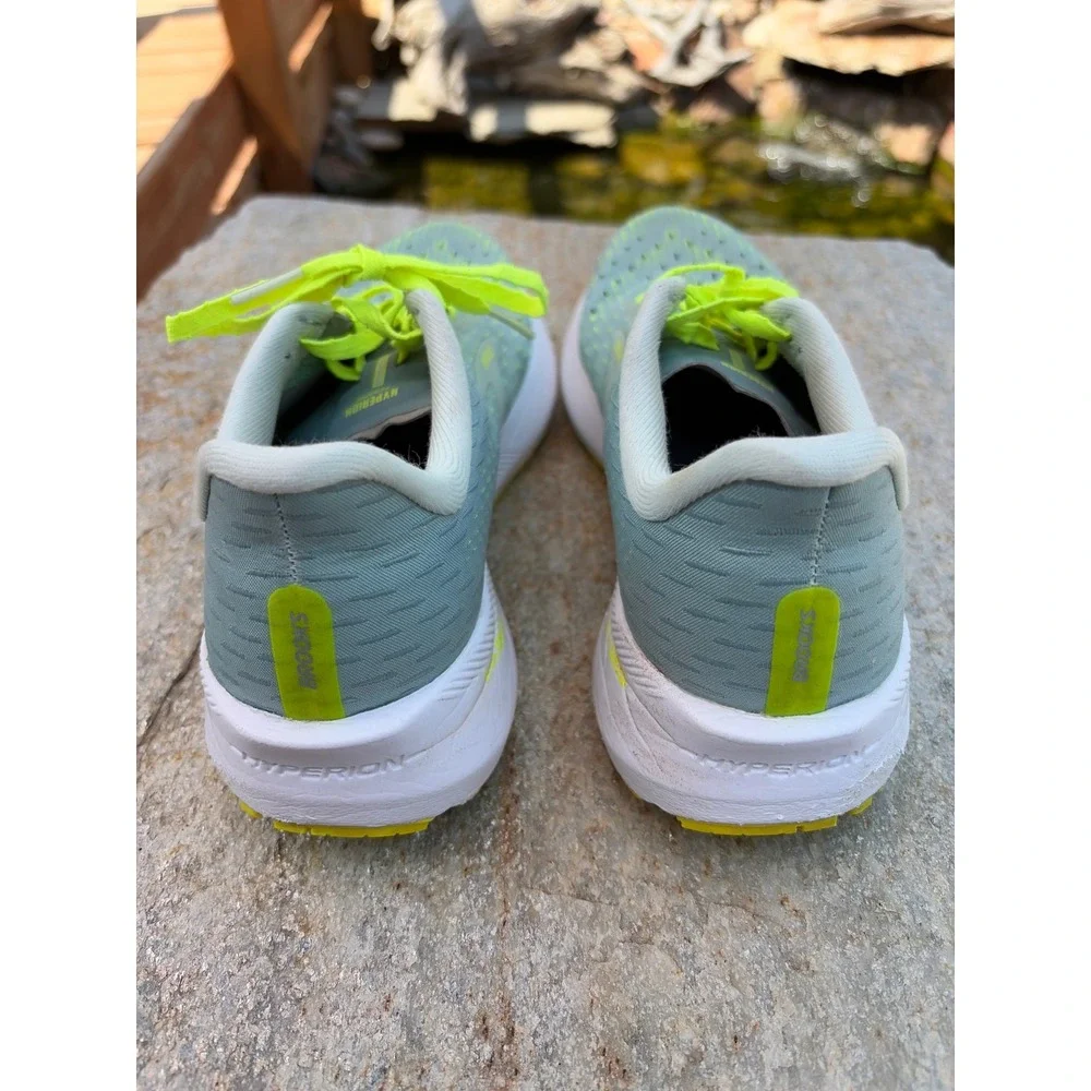Brooks Hyperion Tempo Womens Running Shoes Blue Neon Yellow 1203281B458 7.5